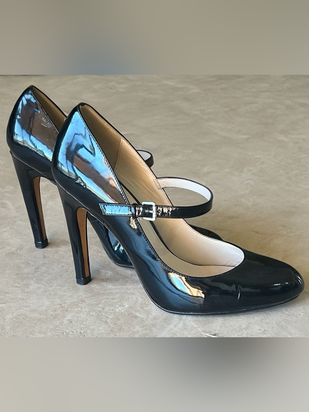 KORS Michael Kors Black Patent Mary Jane High Heels